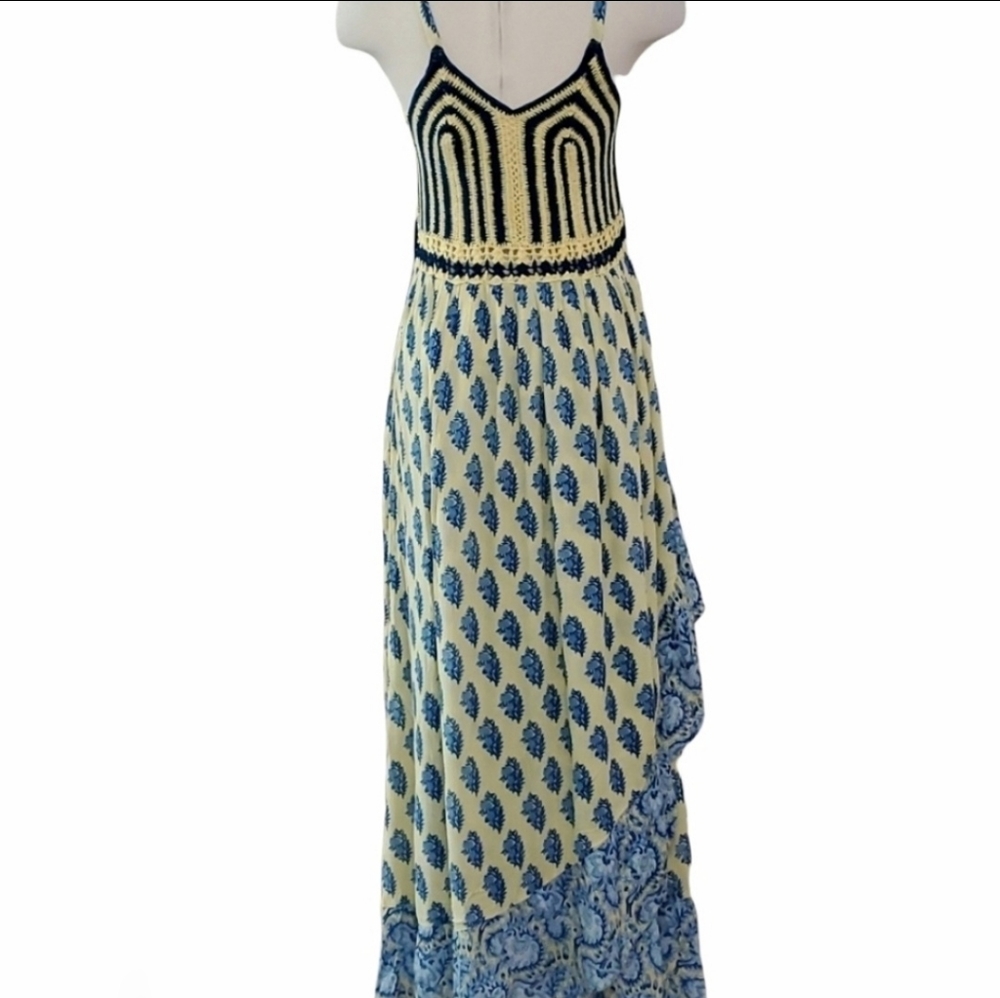 Anthropologies Raga Sunlit Daze Crochet Top Dress